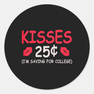 Kinder Valentijn Kust 25 Cents Peuters Jongens Mei Ronde Sticker