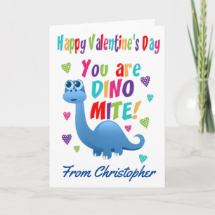 Kinder Valentijnsdag Dino-mite Dinosaur Kaart