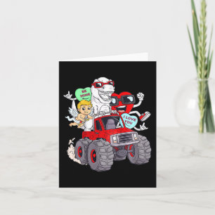 Kinder Valentijnsdag Harten T Rex Cupid Monster Tr Kaart