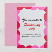 kinder Valentijnsdag-uitnodigingskaart Kaart (Voorkant / Achterkant)