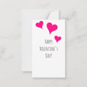 Kinder Valentijnsdag Valentijn Notitiekaartje (Achterkant)