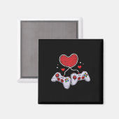 Kinder Valentijnsdag van het Hart Video-Game Contr Magneet (Voorkant / Achterkant)