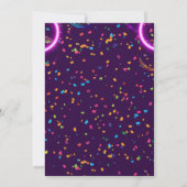 Kinder van Glow Birthday Party Kaart (Achterkant)