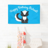 Kinder van Skunk Birthday Party Spandoek (Insitu)