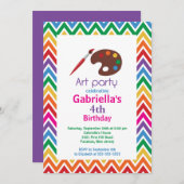 Kinder verf voor kunstwerken kaart (Voorkant / Achterkant)