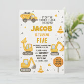 Kinder verjaardagsuitnodiging kaart (Staand voorkant)