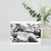 Kinder versie van Imagine Circle Briefkaart (Staand voorkant)