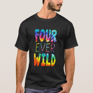Kinder vier jaar geleden, vier jaar geleden, verf t-shirt