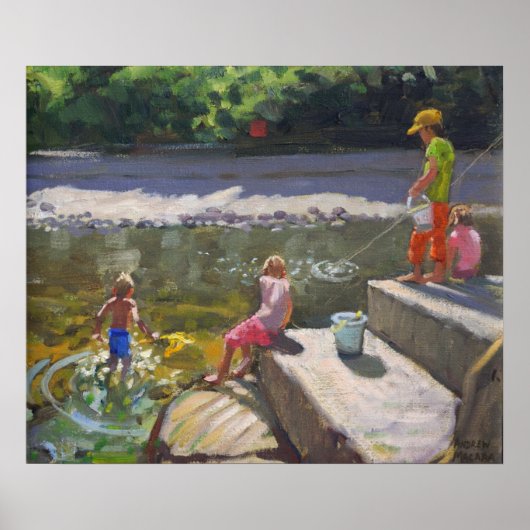 Kinder visserij Looe Cornwall 2014 Poster (Voorkant)