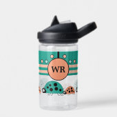 Kinder voeg initialen ladybugs groen koraal toe waterfles (Links)