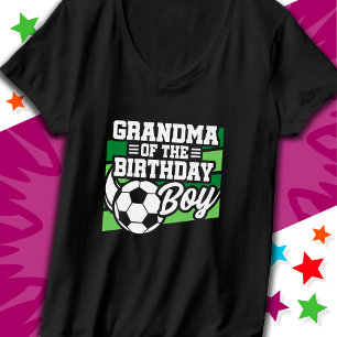 Kinder Voetbal Football Party Oma van Verjaardagsj T-shirt