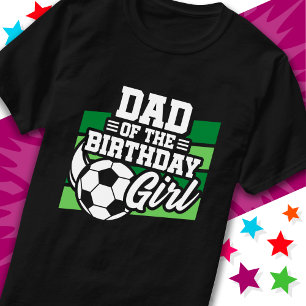 Kinder Voetbal Football Party Papa van Verjaardags T-shirt