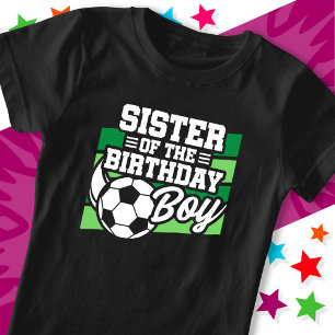 Kinder Voetbal Football Party Zuster van Verjaarda T-shirt