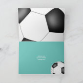 kinder voetbal voor jubileum kaart (Binnen)