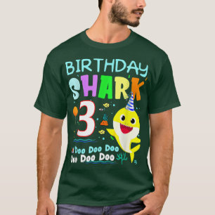 Kinder vogelhaai 3 jaar oude derde familie t-shirt