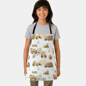 Kinder vrachtwagenpatroon schort (Insitu)