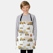 Kinder vrachtwagenpatroon schort (Gedragen)