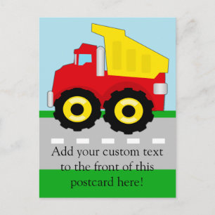 Kinder vuilniswagen briefkaart