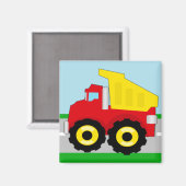 Kinder vuilniswagen magneet (Voorkant / Achterkant)