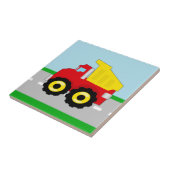 Kinder vuilniswagen tegeltje (Zijkant)