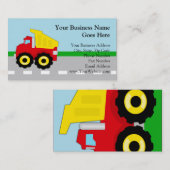 Kinder vuilniswagen visitekaartje (Voorkant / Achterkant)