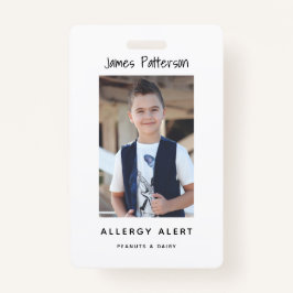 Kinder waarschuwingsbord ICOE voor aangepaste foto Badge