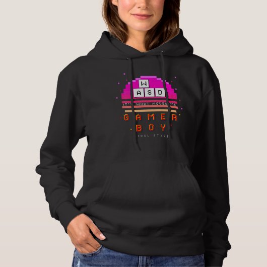 Kinder Wasd Het is wat me beweegt Computer Videosp Hoodie (Voorkant)