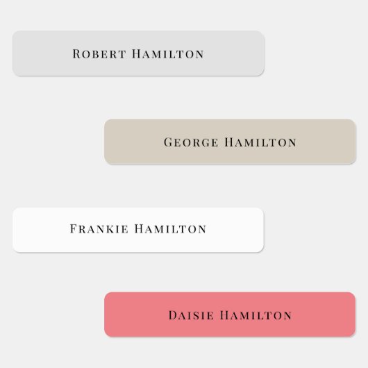 Kinder waterdichte naam Aangepast Labels (Groep)