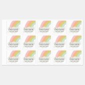 Kinder waterdichte pasteelregenboog labels (Vel)