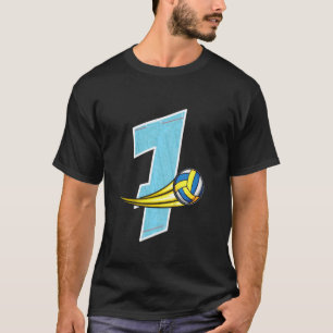 Kinder Waterpolo 7e Verjaardag Ik ben 7 Kinderbi T-shirt