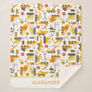 Kinder Waterverf Bouwvoertuigen op maat Sherpa Deken