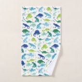 Kinder Waterverf Dinosaur Silhouette Pattern Boys Bad Handdoek (Handdoek)