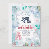 Kinder Waterverf in de Zee van de geboorte Kaart (Voorkant)