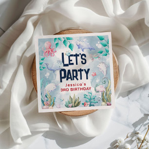 Kinder Waterverf in de Zee van de geboorte Servet