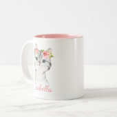 Kinder Waterverf Kitten Mok (Voorkant links)