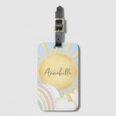 Kinder Waterverf Sunshine Bagagelabel (Voorkant (verticaal))