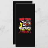 Kinder WEE-OOH! I m 3 Brandweeruitrusting Menu (Voorkant / Achterkant)