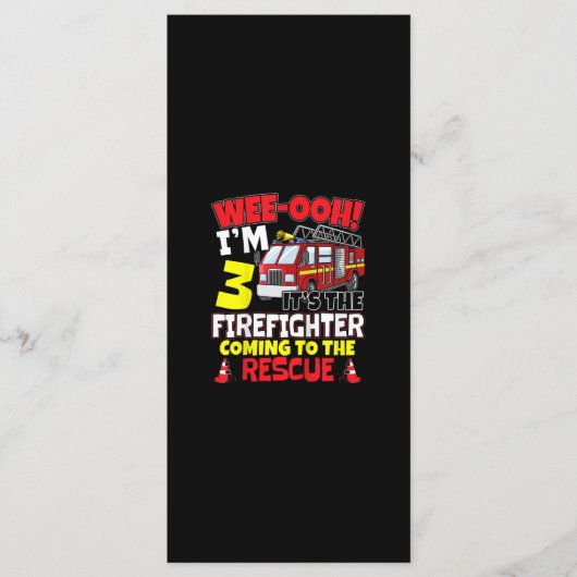 Kinder WEE-OOH! I m 3 Brandweeruitrusting Menu (Voorkant)