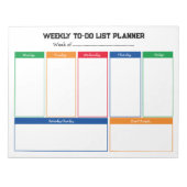 Kinder Weekly To Do Planner Notitieblok (Voorkant)