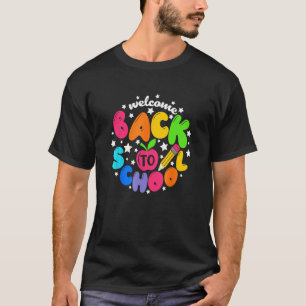 Kinder welkom terug naar school eerste schooldag t-shirt