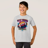 Kinder West Virginia Football T-shirt – Game Day T (Voorkant volledig)