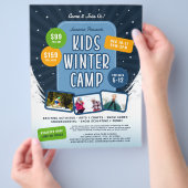 Kinder Winter Camp Marketing Event Flyer (Hand)