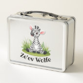 Kinder Zebra Lunchbox (Achterkant)