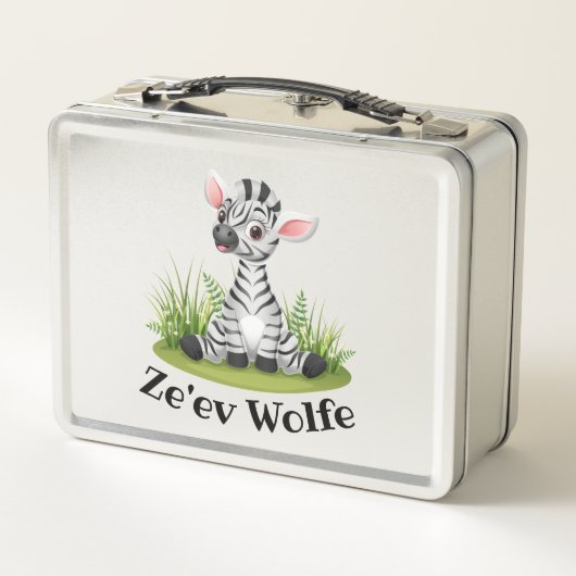 Kinder Zebra Lunchbox (Achterkant)