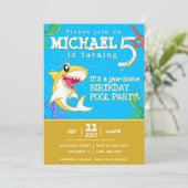 Kinder zeehaai elke dag kaart (Staand voorkant)