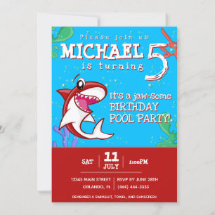 Kinder zeehaaien Rood elke dag Kaart