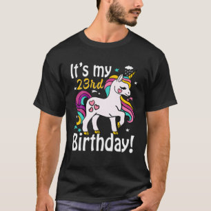 Kinder zijn mijn geboorte-meisje Unicorn 23 jaar ( T-shirt