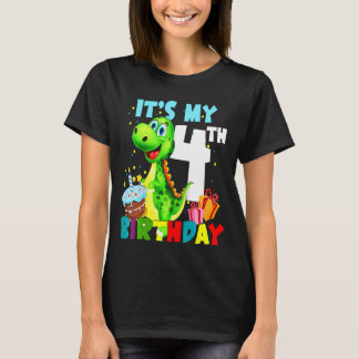 Kinder zijn mijn vierde verjaardag boekt een vroli t-shirt