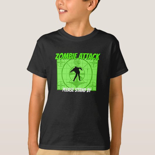Kinder Zombie Attack T-Shirt (Voorkant)