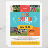 Kinder zomerkamp flyer (Voorkant / Achterkant)